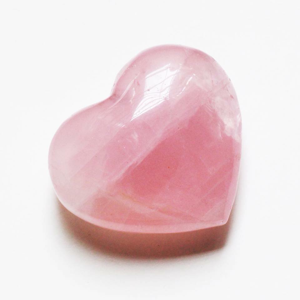 rose quartz heart